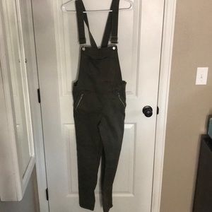 Army green overalls